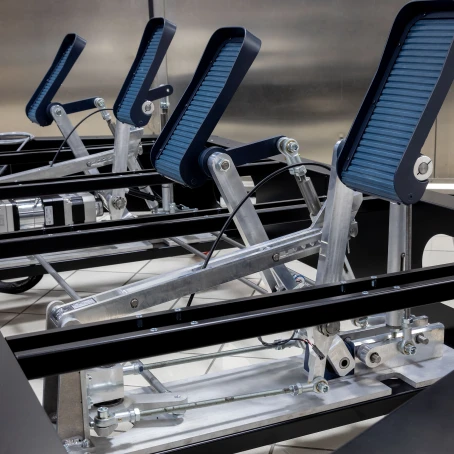 FSC A320 control loading rudder pedals mechanism detail