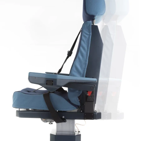 A320 motorized seat captain side lateral adjustment