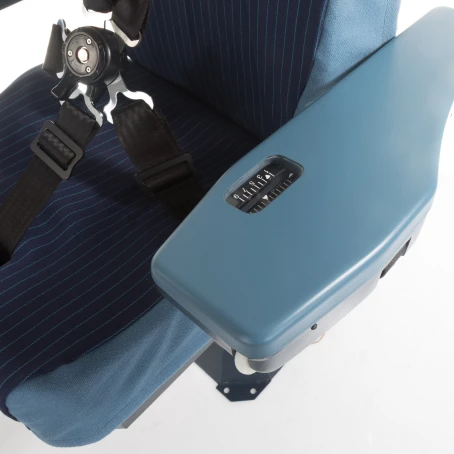 A320 motorized seat captain side outer armest
