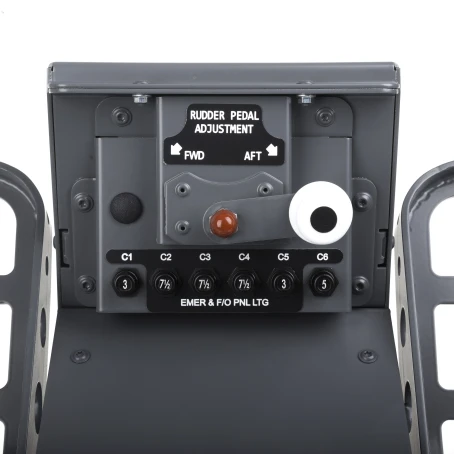 FSC B737NG upfloor rudder pedals first officer aft fwd chain mechanism handle.jpg