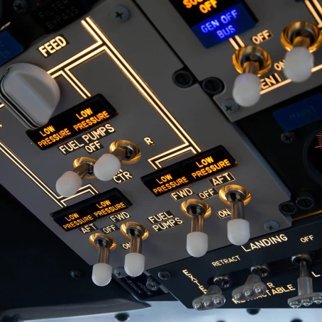 FSC B737NG overhead fwd fuel panel