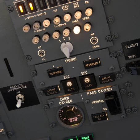 FSC B737NG overhead aft audio panel