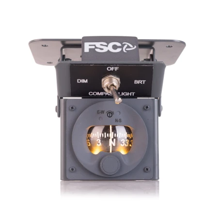 FSC B737 wet compass front bright backlit