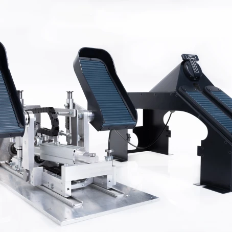 FSC A320 rudder pedals above open 34 left