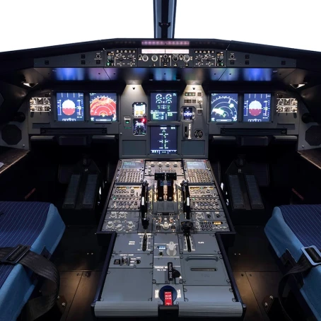 FSC A320 MCDU inside cockpit