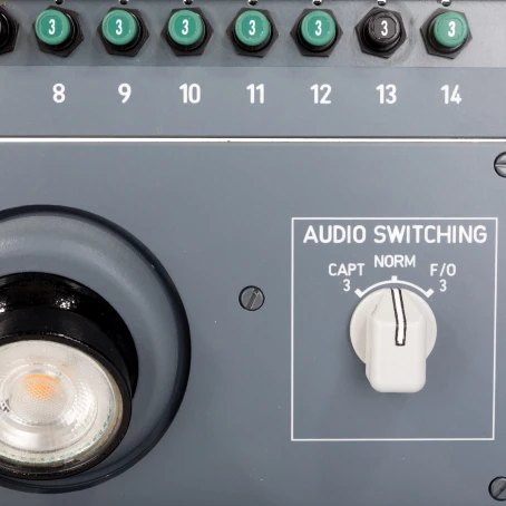 A320 overhead aft audio panel
