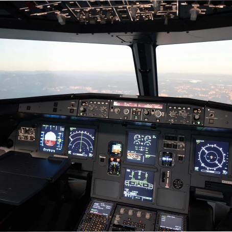 FSC A320 simulator inside