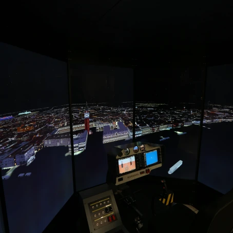 FSC MTHS helicopter simulator night flight