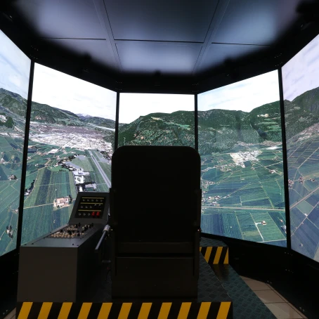 FSC MTHS helicopter simulator immersive visual system