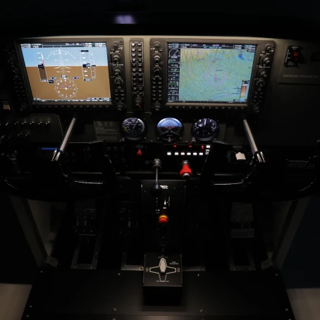 FSC MTGS332 G1000 general aviation simulator night flight